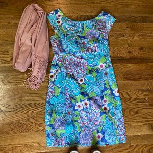 Lily Pulitzer, Blue Dress, Size 4